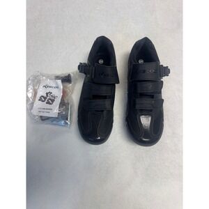 Kescoo Cycling Shoes Black SPD Delta Cleat Compatible Men 7.5 Women 9 EU 40